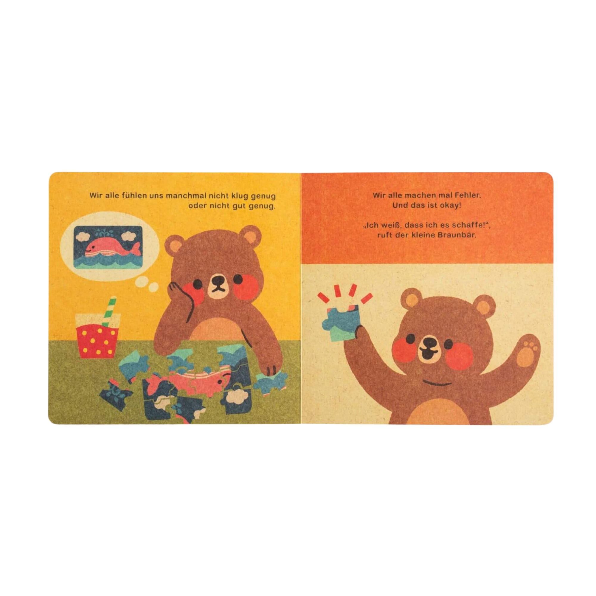 Eine illustrierte Doppelseite aus