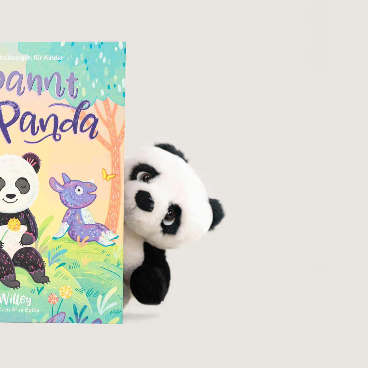 Entspannt wie ein Panda + Stofftier „Panda”